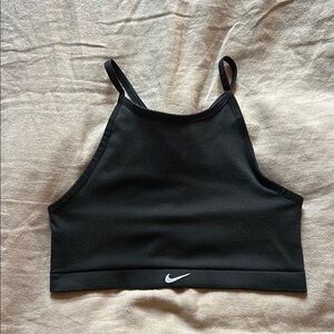 ✨ BLACK NIKE HIGH NECK CROSS BACK SPORTS BRA SZ M